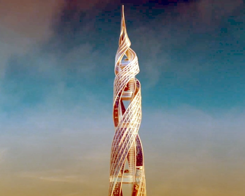 «Газпром» показал проект 555-метрового небоскрёба, который построят в Петербурге