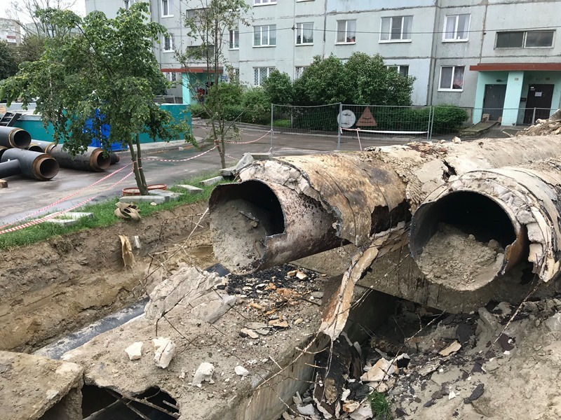 Сеть канализации в Калининградской области за год сократилась на 8%