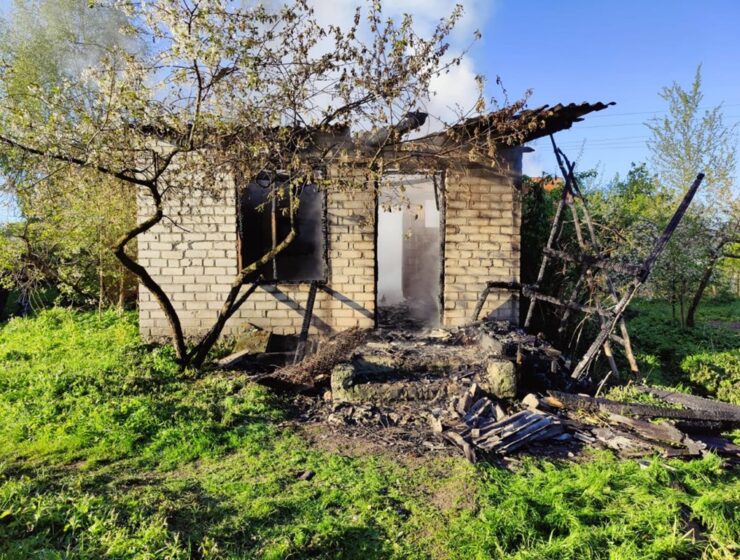В посёлке близ Озёрска в сгоревшем доме обнаружено тело мужчины