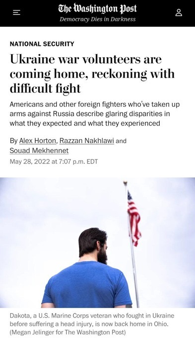 The Washington Post: американские наёмники бегут из Украины из-за действий российских военных