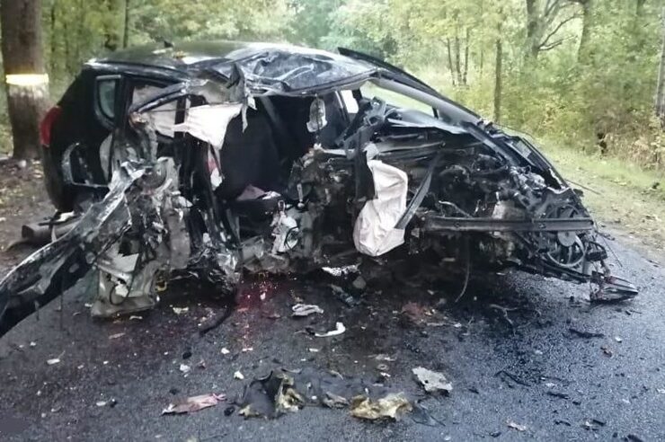 Пассажир “Пежо” умер в результате столкновения автомобиля с деревом