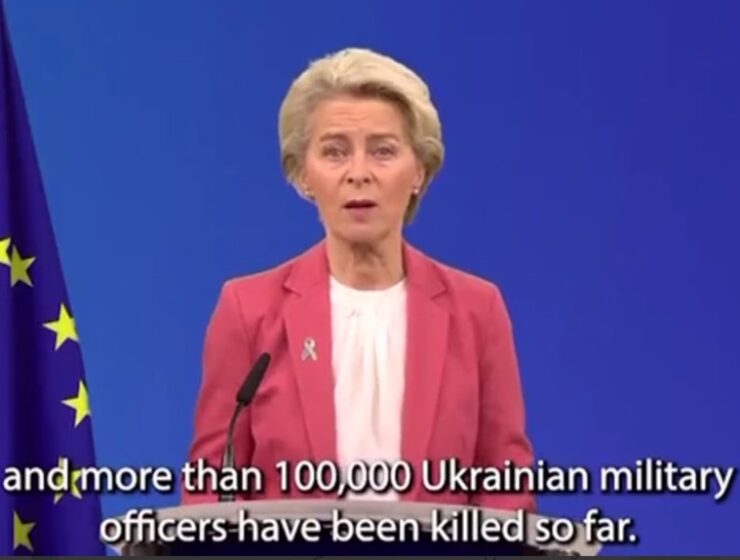 Урсула фон дер Ляйен: более 100 тысяч украинских военных погибли