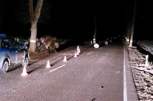 Молодой водитель «БМВ» погиб после столкновения с придорожным деревом