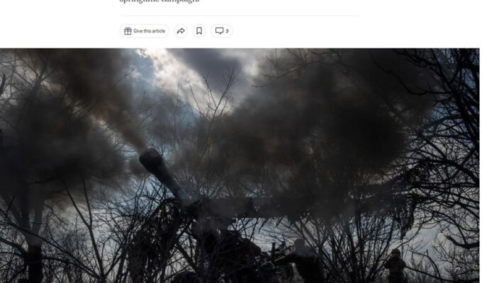 The New York Times: Украина сжигает боеприпасы и теряет самых боеспособных военных в Артёмовске