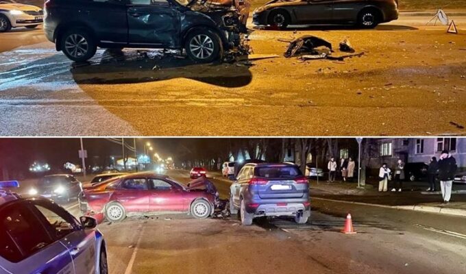 В Калининграде на Невского столкнулись 4 автомобиля