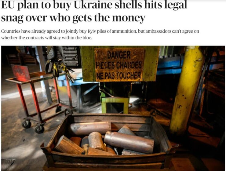 План ЕС по закупке снарядов для Украины расколол страны союза