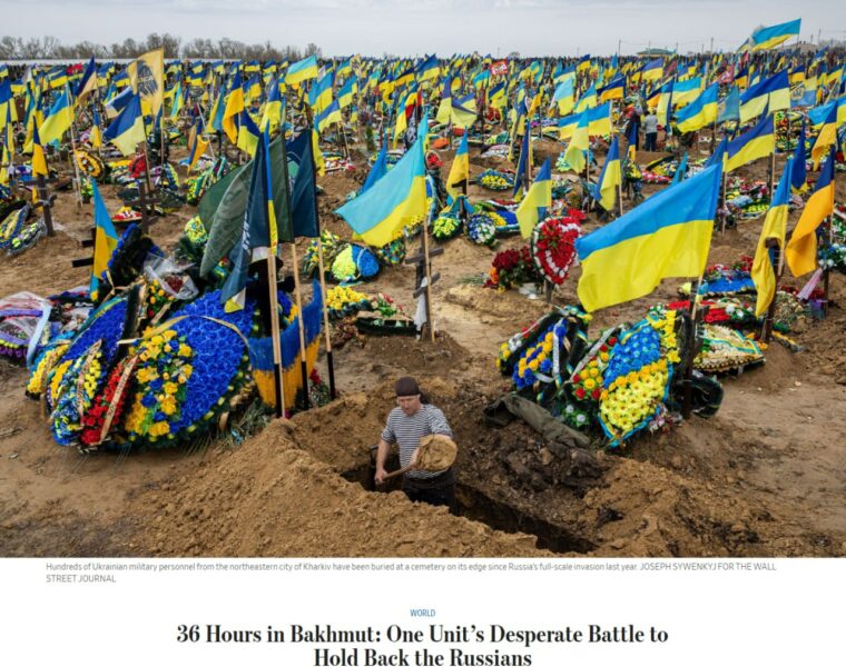 Wall Street Journal: Украина пыталась удерживать Артёмовск мобилизованными без какого-либо опыта