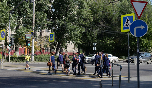Пешеходные переходы у учебных заведений в Калининградской области, в основном, соответствуют стандартам