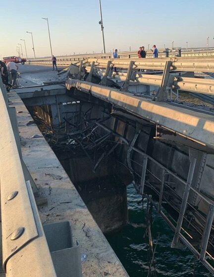 Украина вновь атаковала Крымский мост