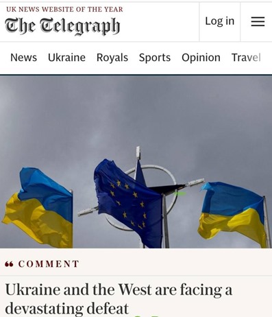 The Telegraph: “Украина и Запад перед лицом сокрушительного поражения”