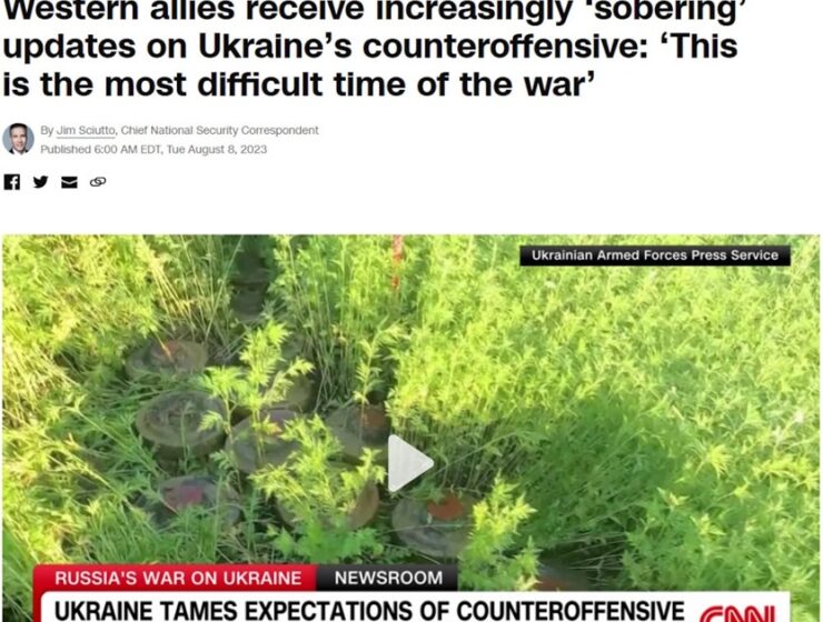 CNN: результаты украинского наступления «отрезвляющие», переломить ход конфликта вряд ли получится