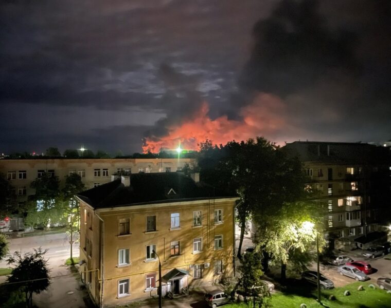 Украина вероятно атаковала Псков