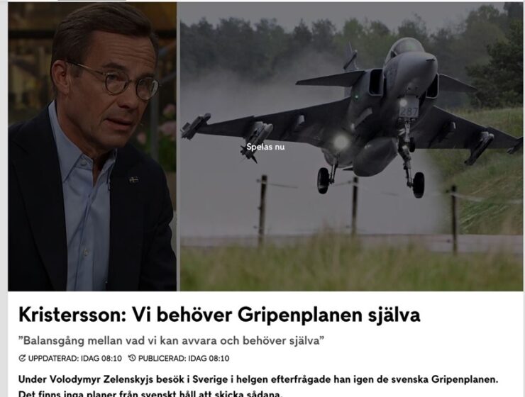Швеция не планирует поставлять Украине истребители Gripen