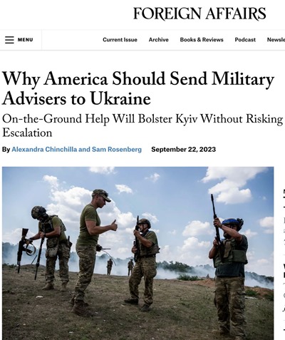 Foreign Affairs: США должны отправить на Украину своих военных инструкторов