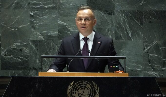 Президент Польши Дуда назвал Украину утопленником