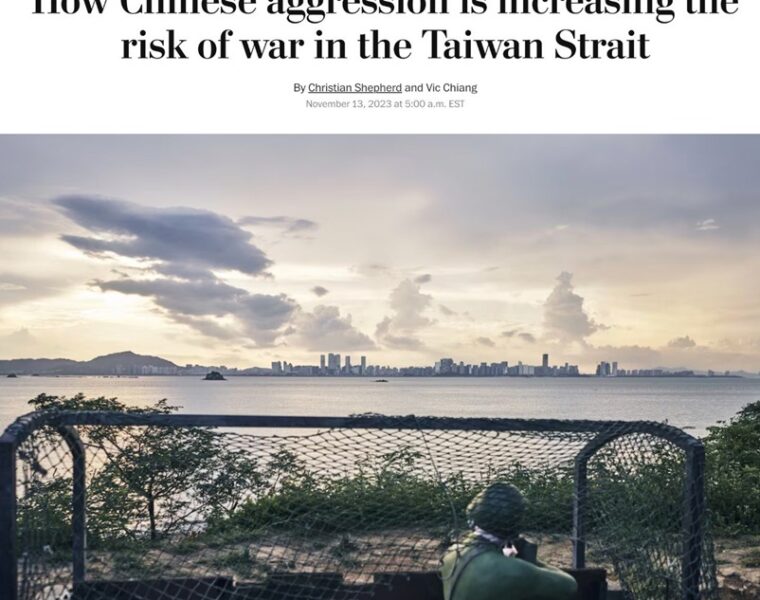 WP: действия Китая увеличивают риск войны с США