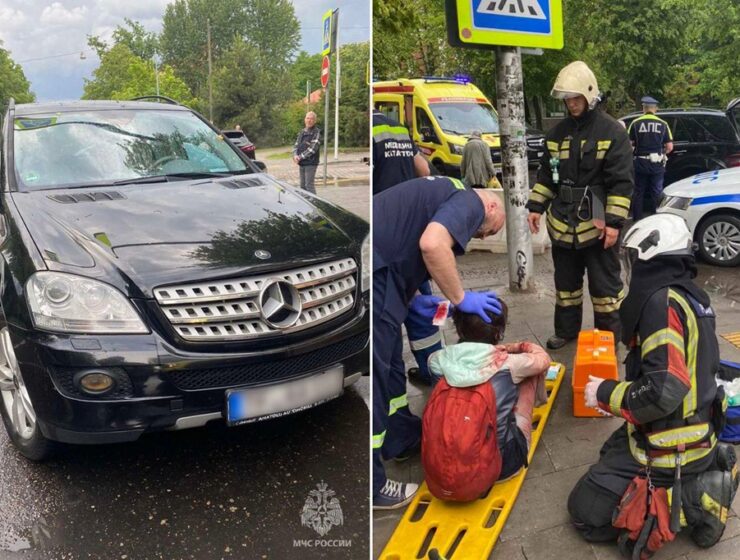 На улице Карла Маркса в Калининграде внедорожник сбил женщину-пешехода