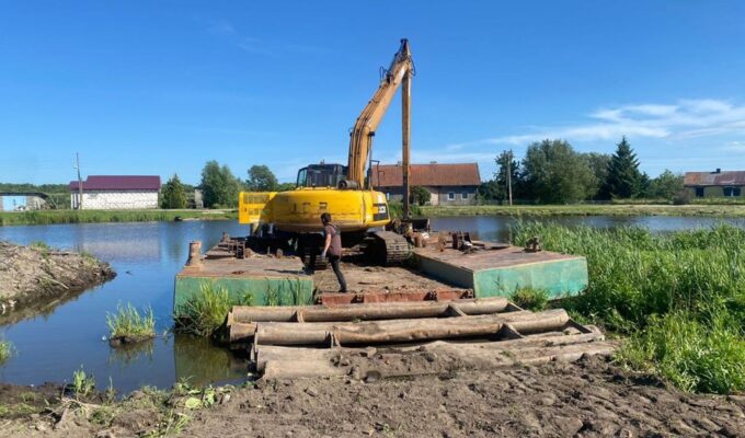 Возобновлены работы по расчистке Литовского ручья и Промысловой реки
