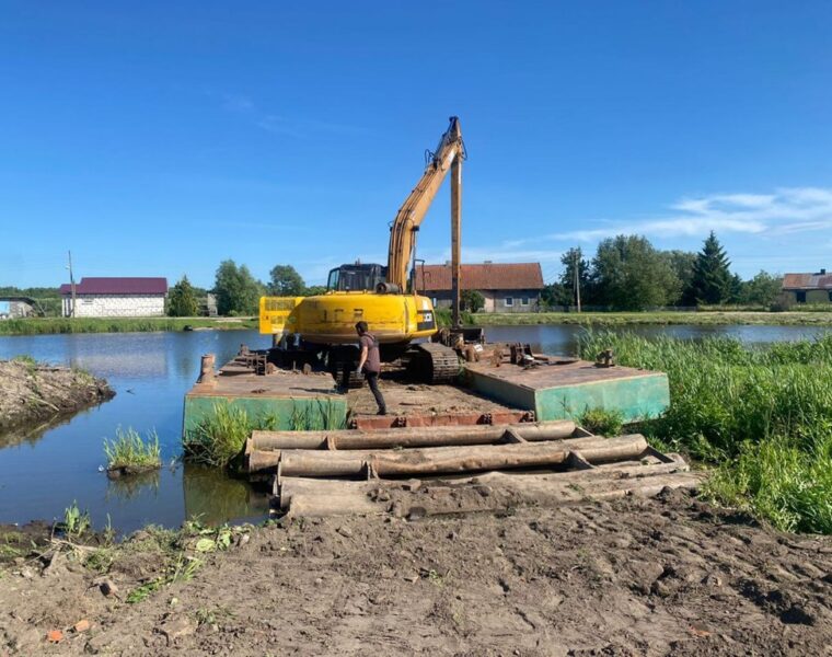 Возобновлены работы по расчистке Литовского ручья и Промысловой реки