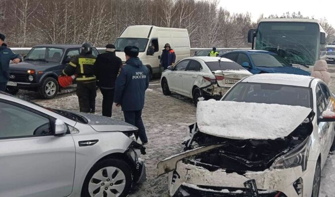 На Приморском шоссе близ Калининграда — массовое ДТП