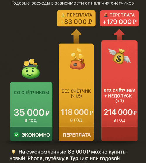 Повышающий коэффициент за воду без счетчика в Москве 2025: как не переплачивать втридорога