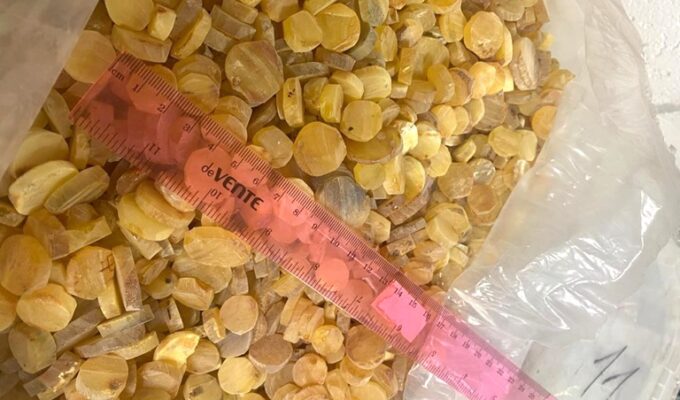 Балтийск расстался с янтарным кладом: 200 кг солнечного камня перешли государству