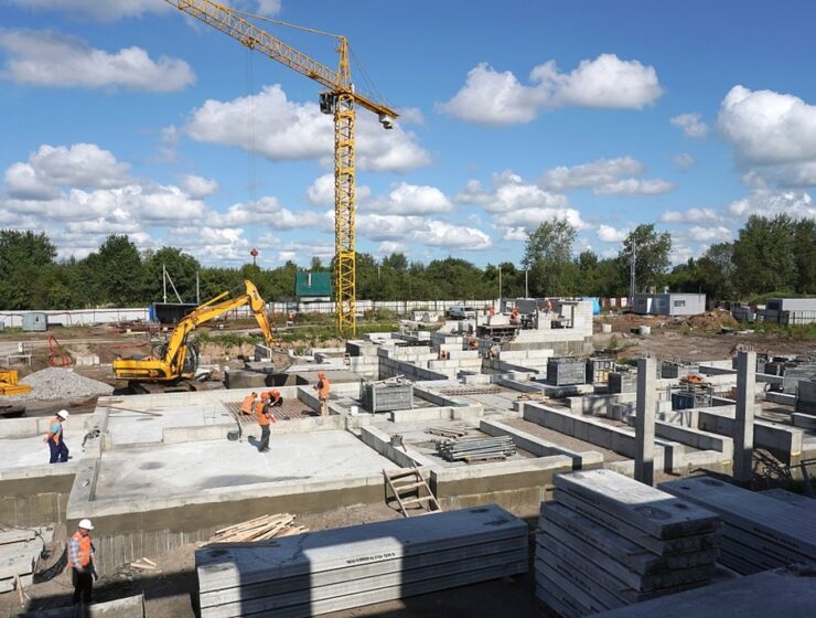 Объём строительных работ в Калининградской области снизился на 10%