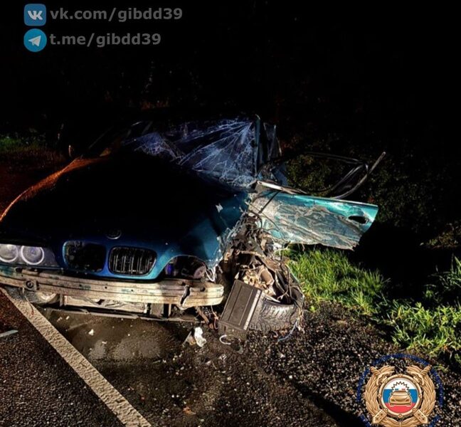 В Калининграде лобовое столкновение отправило 19-летнего водителя в больницу