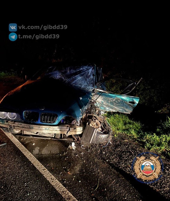 В Калининграде лобовое столкновение отправило 19-летнего водителя в больницу