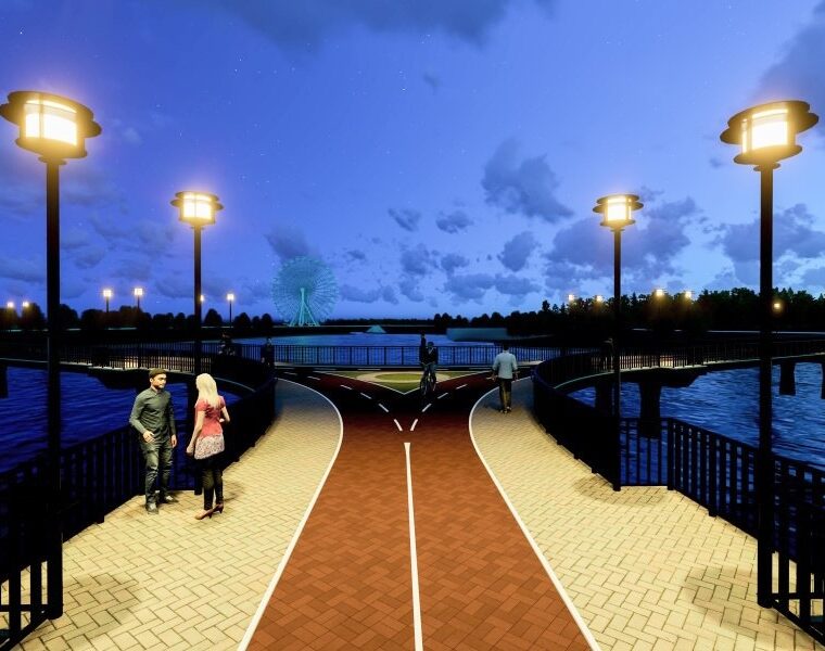 В Калининграде отказались от строительства моста-променада на Верхнеозёрной