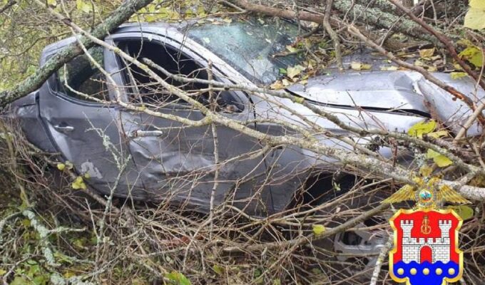 В Правдинске сожитель дочери угнал и разбил пикап у пенсионерки