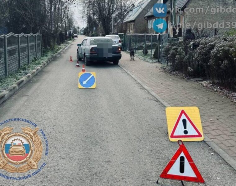 В Багратионовском районе водитель «Мерседеса» сбил пешехода на тротуаре