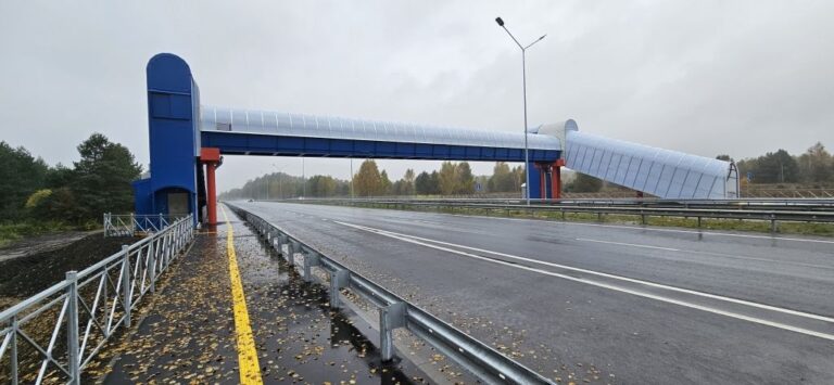 На трассе под Калининградом открыли надземный переход