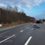 На Северном обходе Калининграда столкнулись два автомобиля