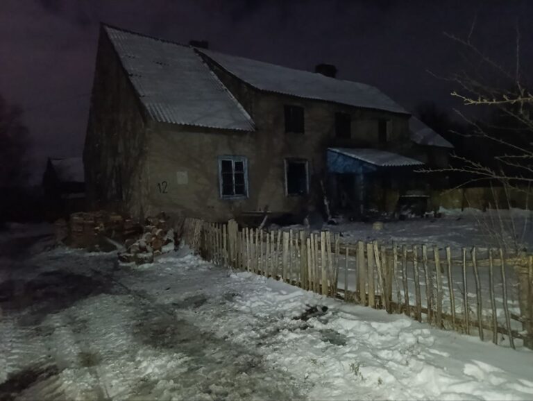 При пожаре в посёлке Вознесенское погиб пенсионер