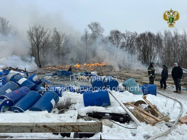 В&nbsp;Калининграде прокуратура проверяет пожар на&nbsp;предприятии по&nbsp;переработке отходов