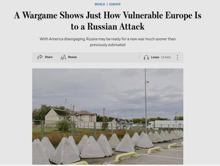 &laquo;Развалились за&nbsp;несколько дней&raquo;: WSJ рассказал об&nbsp;учениях НАТО, где Россия легко победила альянс