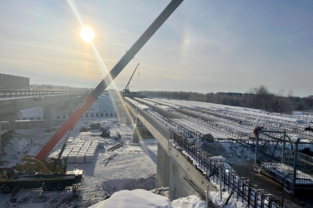 Развязку на проспекте Победы в Калининграде достроят до конца года