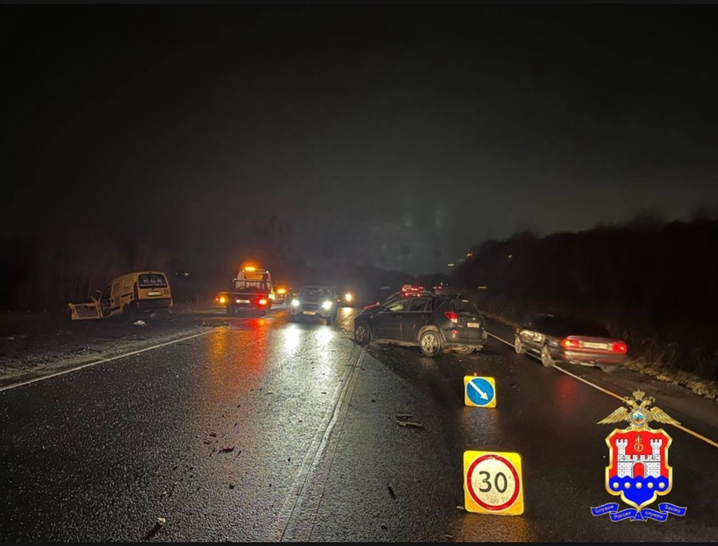 Выехал на встречку под Гурьевском и отправил пассажирку в больницу: водителю грозит до двух лет колонии