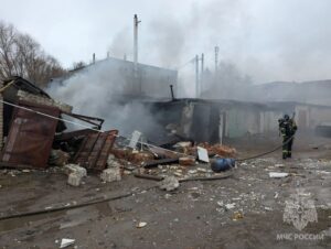 Взрыв газового баллона в&nbsp;Васильково разрушил три гаража: пострадал хозяин