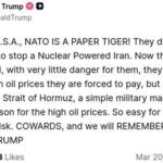 Трамп назвал союзников по&nbsp;НАТО &laquo;трусами&raquo; из-за&nbsp;Ормузского пролива и&nbsp;войны с&nbsp;Ираном