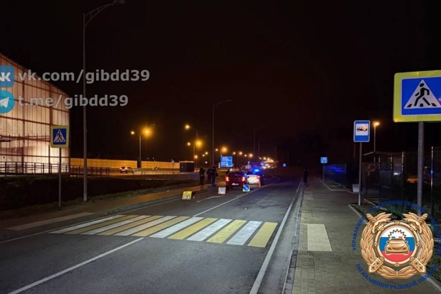 На&nbsp;трассе Калининград &mdash; Нестеров 57-летняя водитель Kia сбила 15-летнего подростка, переходившего дорогу вне &laquo;зебры&raquo;
