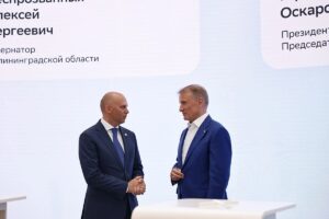Алексей Беспрозванных и Герман Греф.